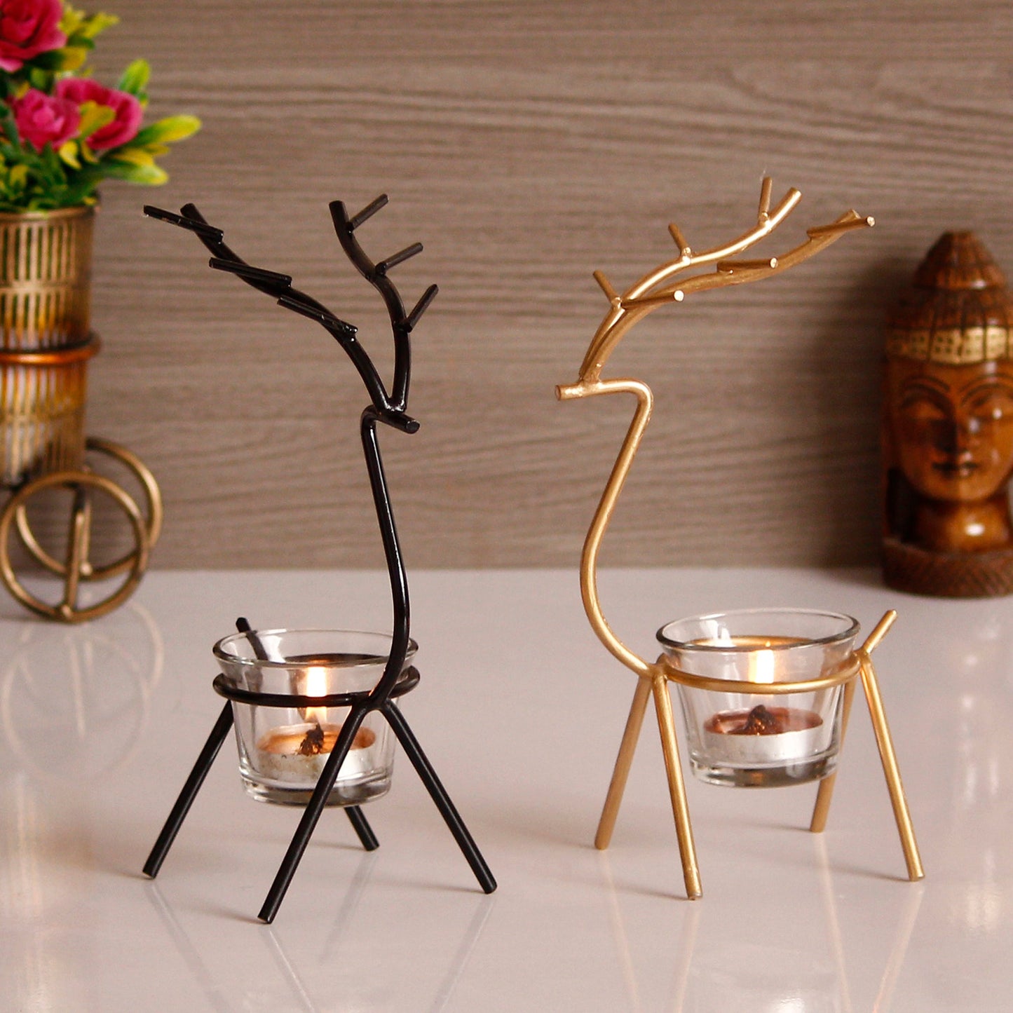 Elegant Reindeer Candle Holder™